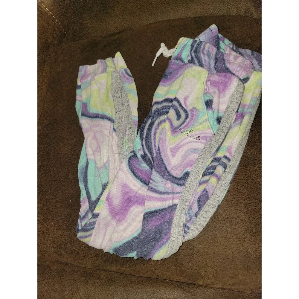 Justice‎ tie-dye swirl sweatshirt and pants outfit size 10